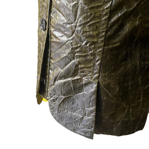 Emil Rutenberg Button Down Textured Crinkle Sheen Blouse - Picture 9 of 11